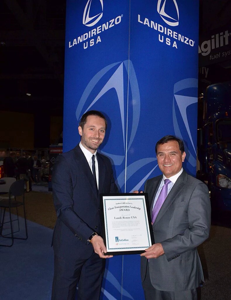 SoCalGas Presents Landi Renzo with Clean Transportation Leadership Award